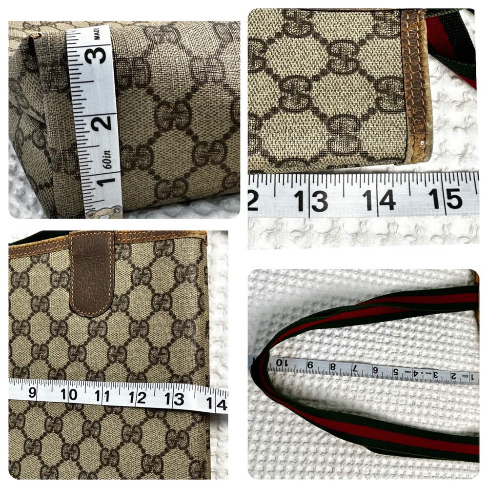 ❤️Vintage Gucci Web Strap Tote GG Supreme Canvas - Picture 15 of 15